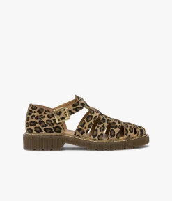 DERBY CLAP LEOPARD Femme Sandales|Mocassins