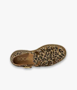 DERBY CLAP LEOPARD Femme Sandales|Mocassins