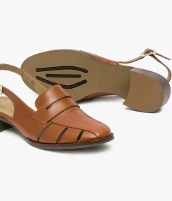 Online DERBY CLEO COGNAC Femme Mocassins|Derbies