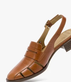Online DERBY CLEO COGNAC Femme Mocassins|Derbies