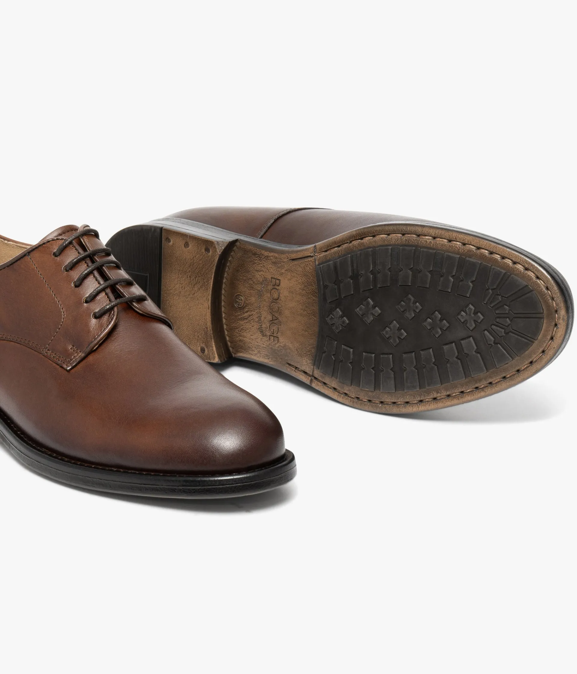 New DERBY FELIX COGNAC Homme Derbies Détente