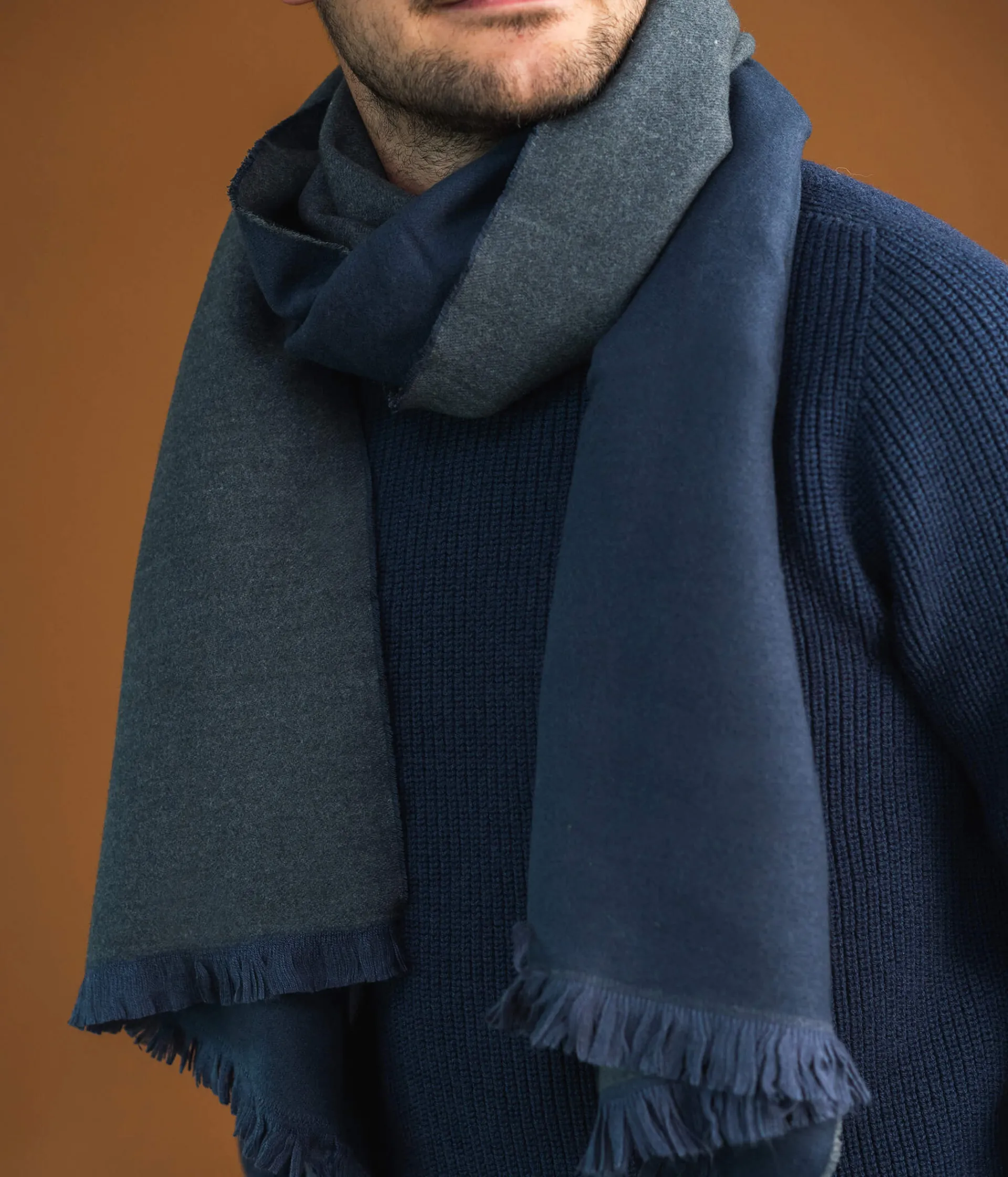 Discount ECHARPE CAMILLE MARINE Homme Foulards