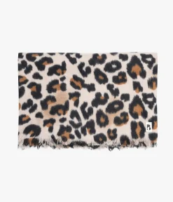 Discount ECHARPE TESS LEOPARD Femme Foulards & Écharpes