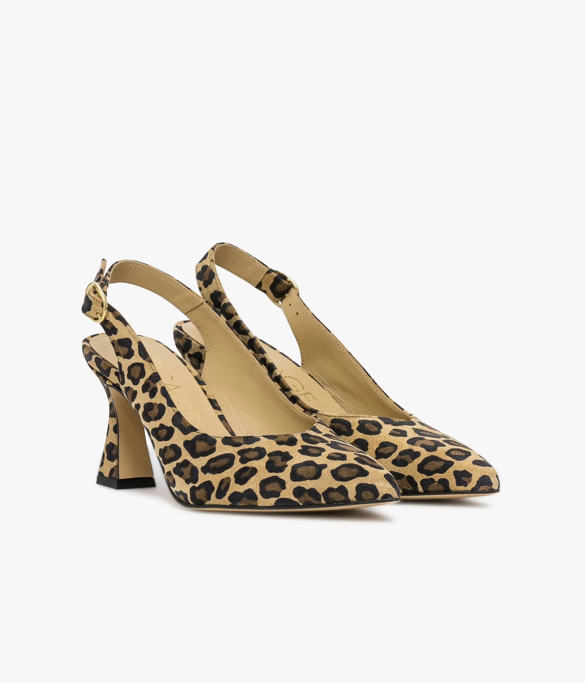 Best ESCARPIN DAFFY LEOPARD Femme Slingbacks