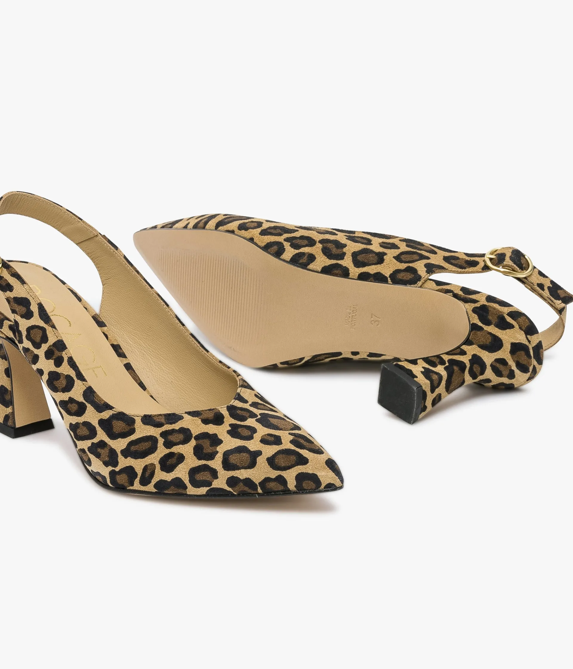 Best ESCARPIN DAFFY LEOPARD Femme Slingbacks