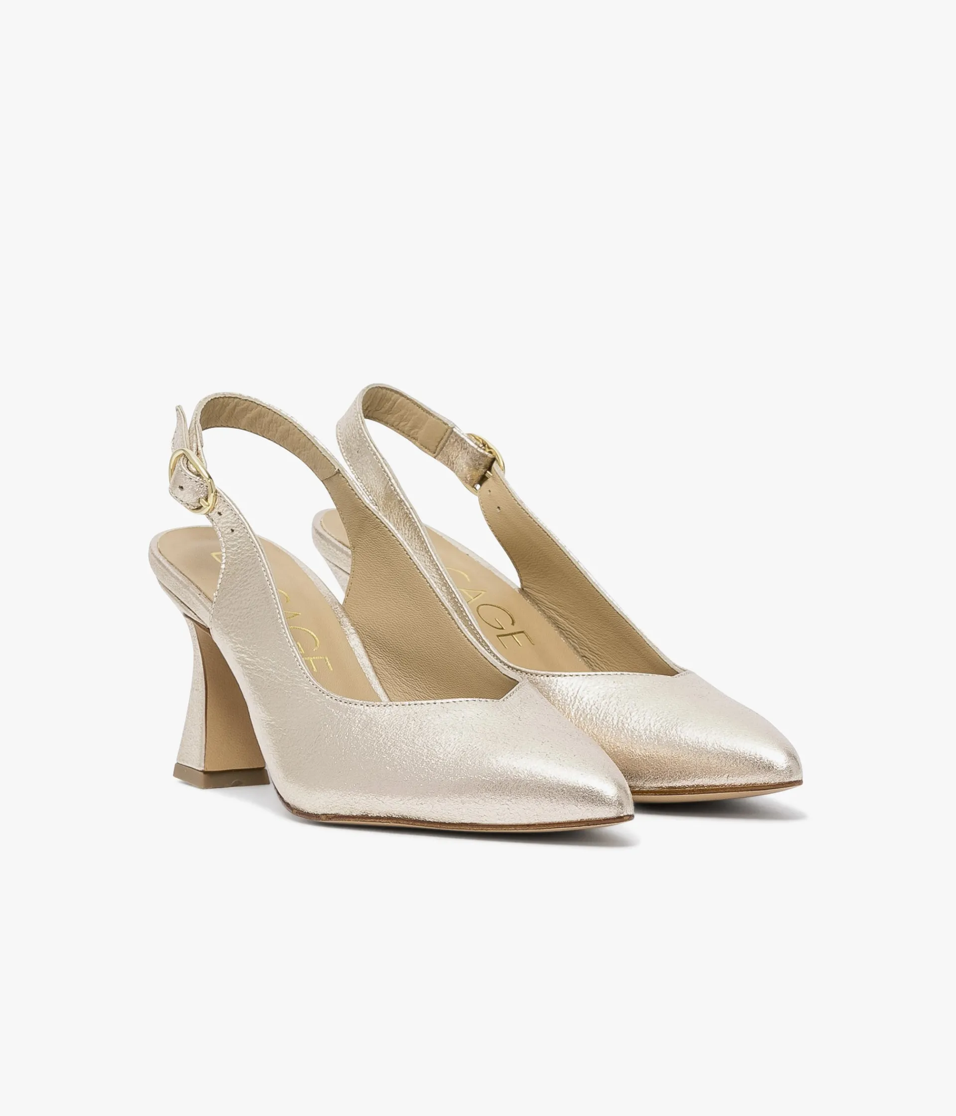 Outlet ESCARPIN DAFFY PLATINE Femme Slingbacks|Escarpins
