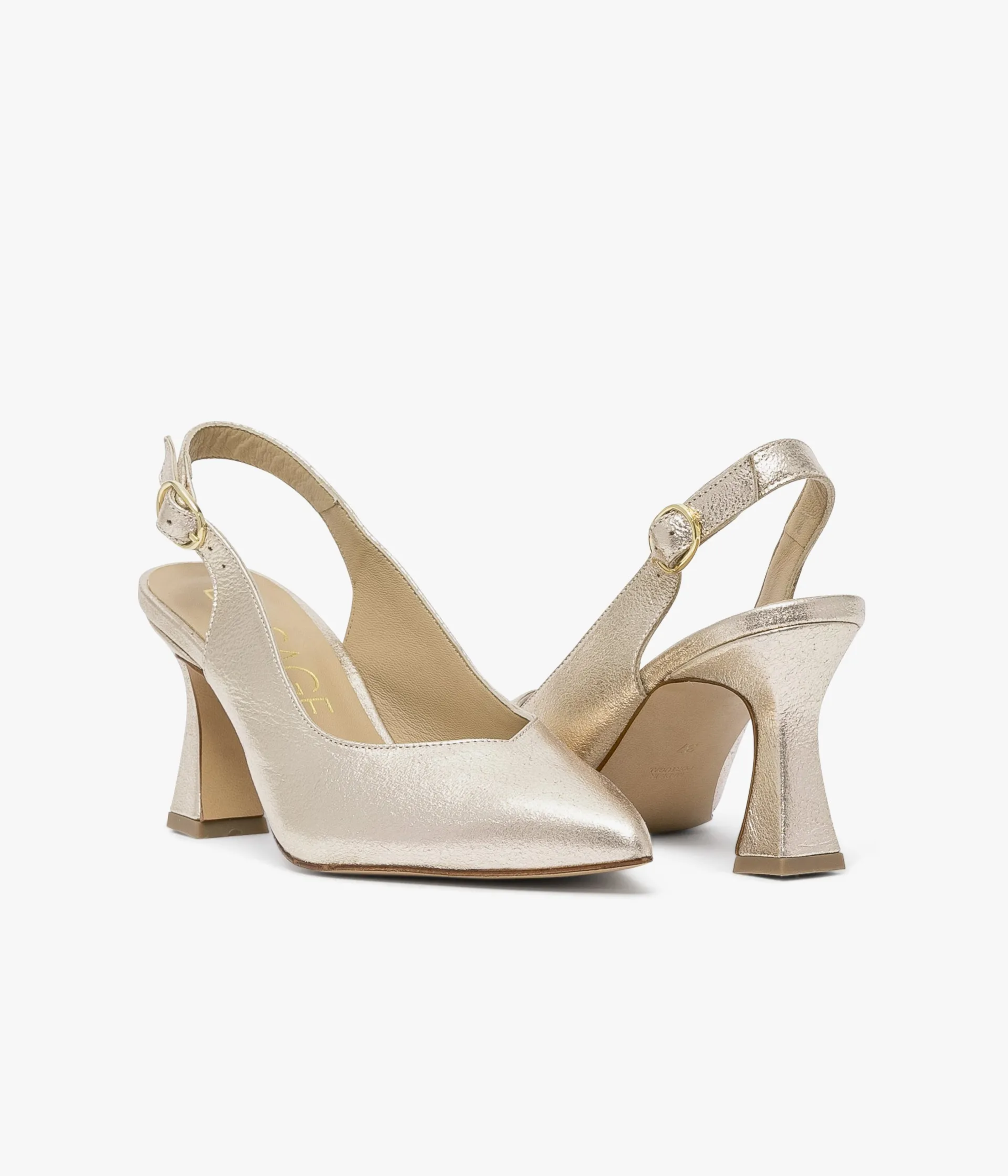 Outlet ESCARPIN DAFFY PLATINE Femme Slingbacks|Escarpins
