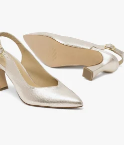 Outlet ESCARPIN DAFFY PLATINE Femme Slingbacks|Escarpins