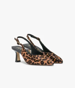 New ESCARPIN DOLLY LEOPARD Femme Slingbacks|Escarpins