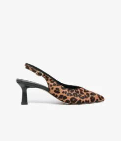 New ESCARPIN DOLLY LEOPARD Femme Slingbacks|Escarpins