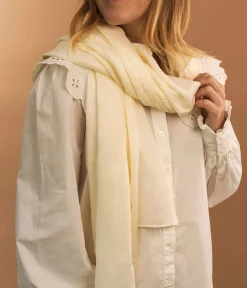 New FOULARD CHARMANT ECRU Femme Foulards & Écharpes
