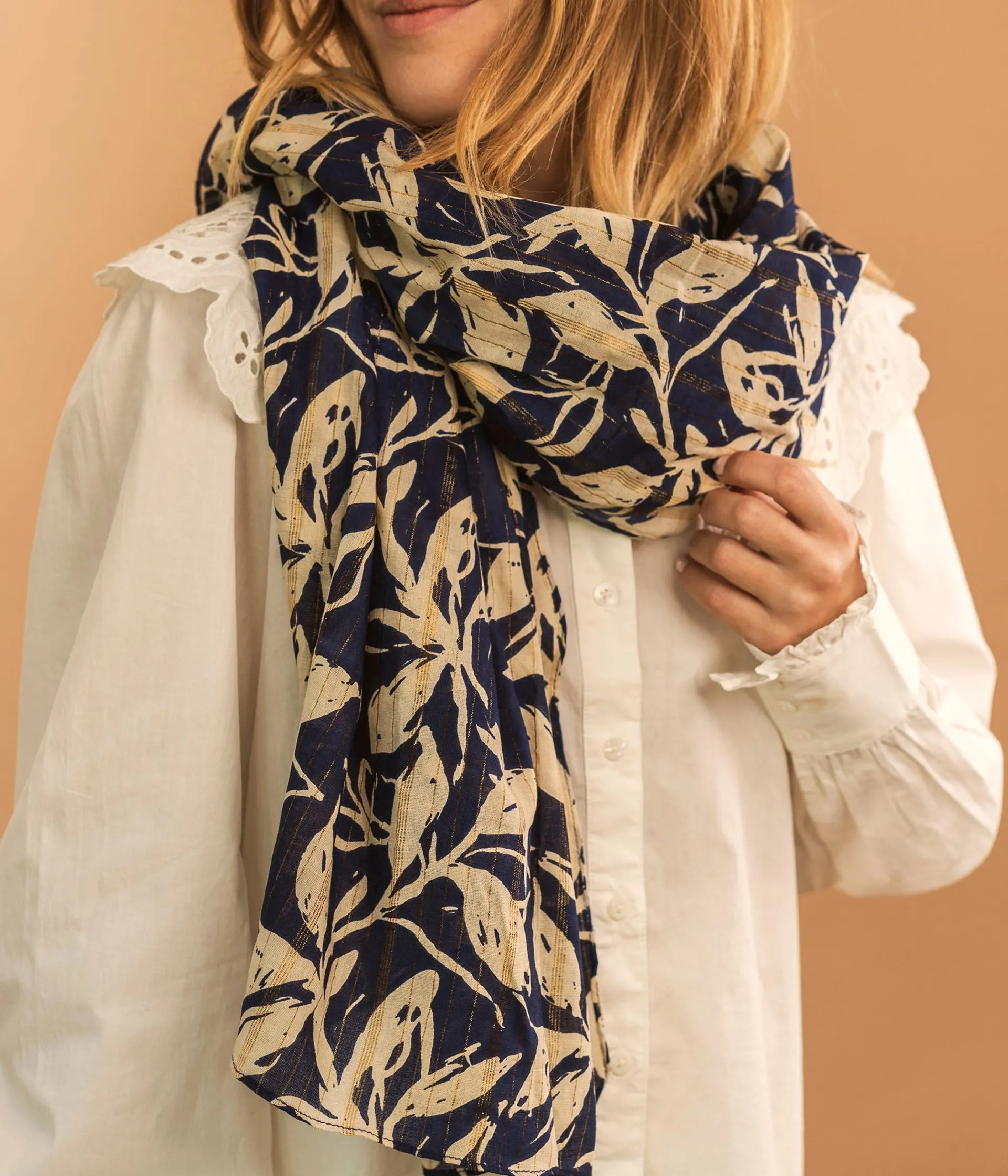 New FOULARD COSETTE MARINE Femme Foulards & Écharpes