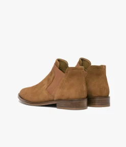 Discount LOW-BOOTS KARLINA COGNAC Femme Boots & Bottines