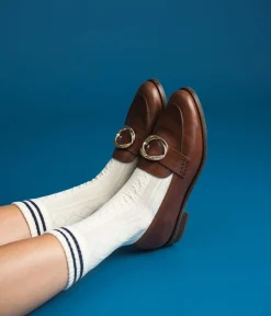 Outlet MOCASSIN AGLAE COGNAC Femme Mocassins