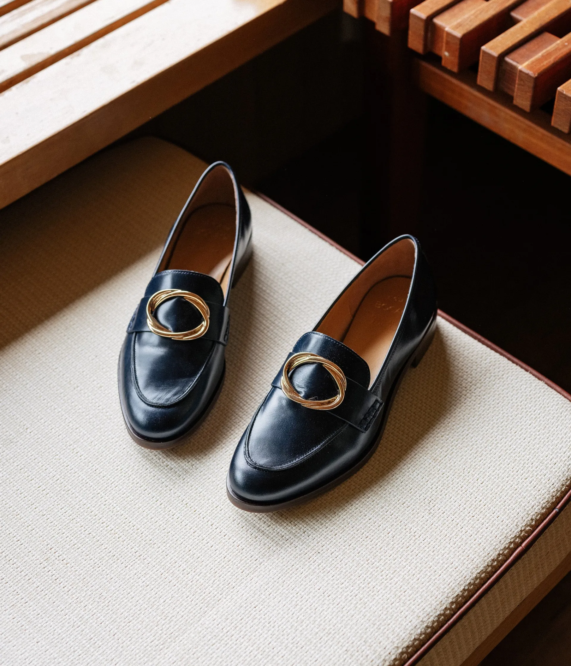 Outlet MOCASSIN AGLAE MARINE Femme Mocassins