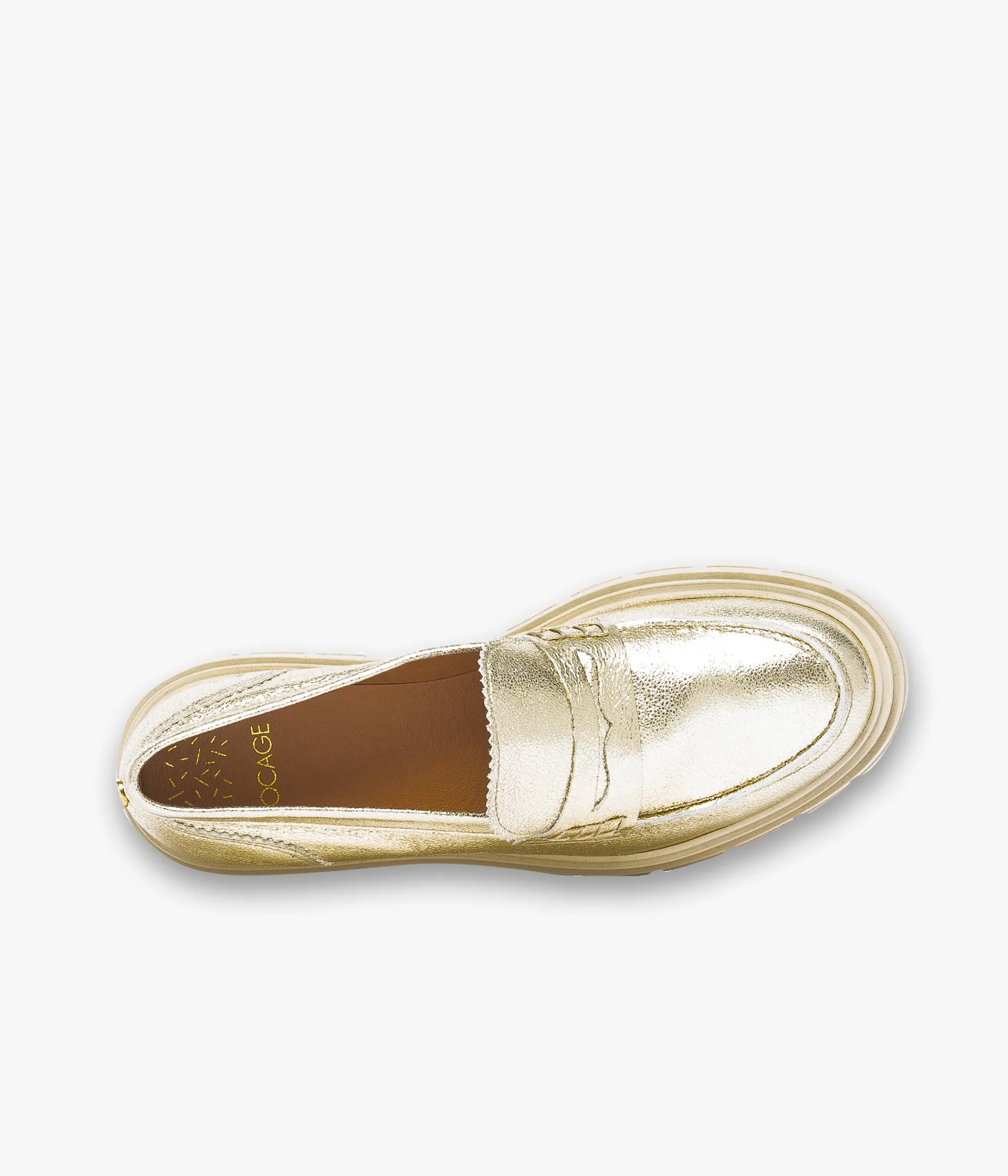 Hot MOCASSIN ALINARO PLATINE Femme Mocassins