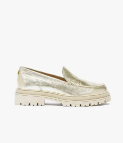 Hot MOCASSIN ALINARO PLATINE Femme Mocassins