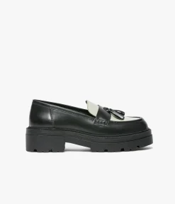 Sale MOCASSIN ANGELE ET BLANC Femme Mocassins