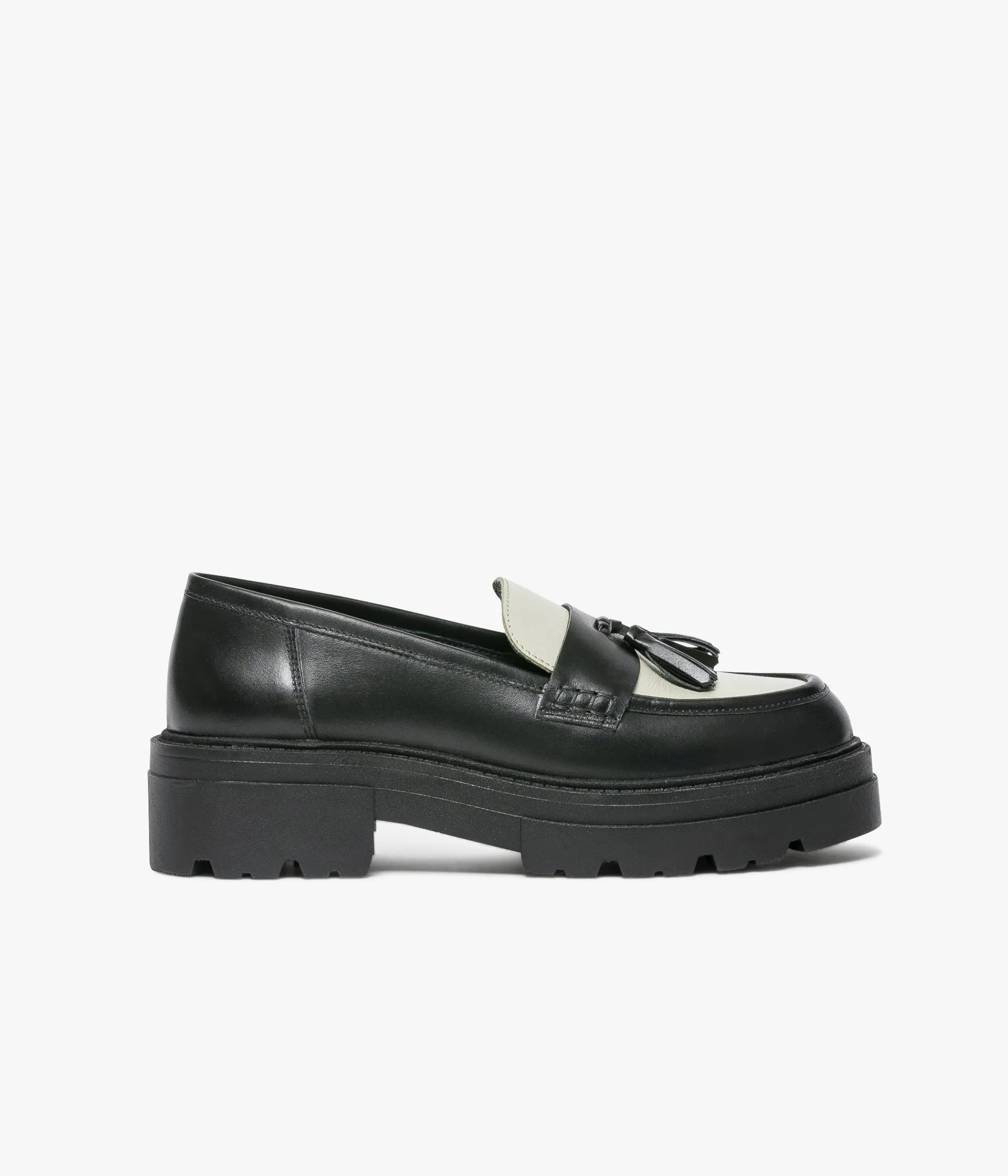 Sale MOCASSIN ANGELE ET BLANC Femme Mocassins