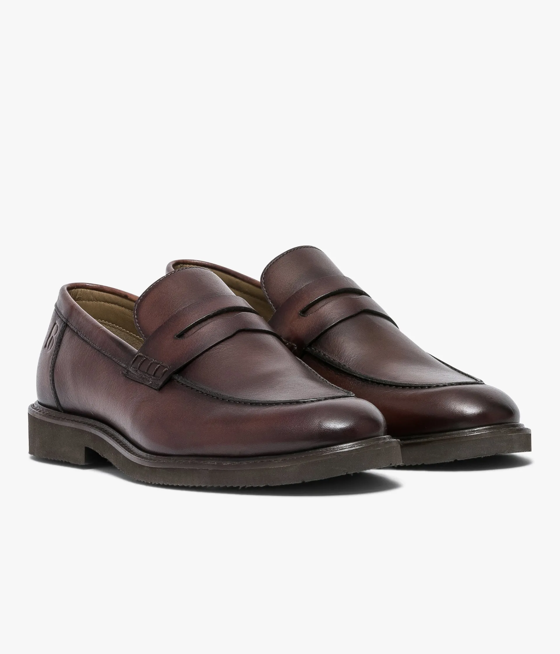 MOCASSIN OLIVIER COGNAC Homme Mocassins