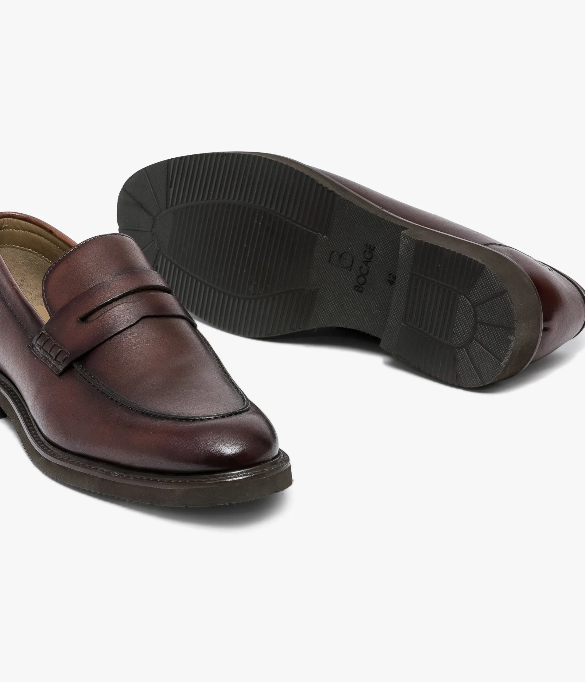 MOCASSIN OLIVIER COGNAC Homme Mocassins