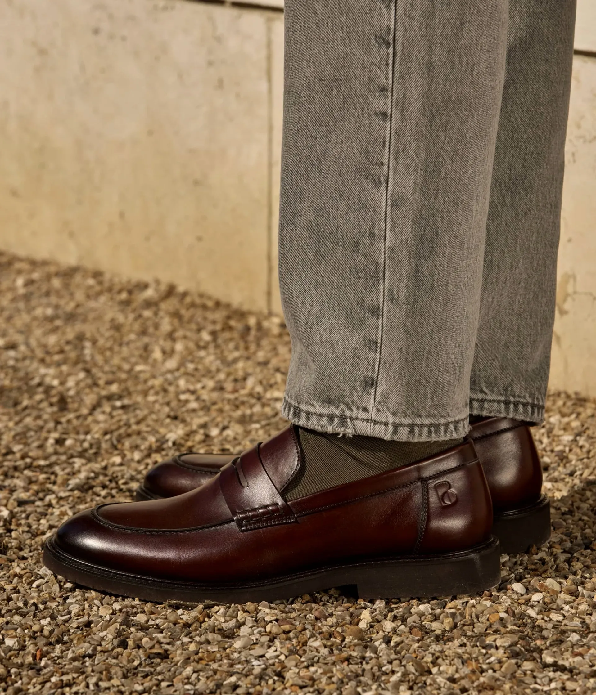 MOCASSIN OLIVIER COGNAC Homme Mocassins