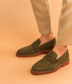 Sale MOCASSIN OLIVIER KAKI Homme Mocassins