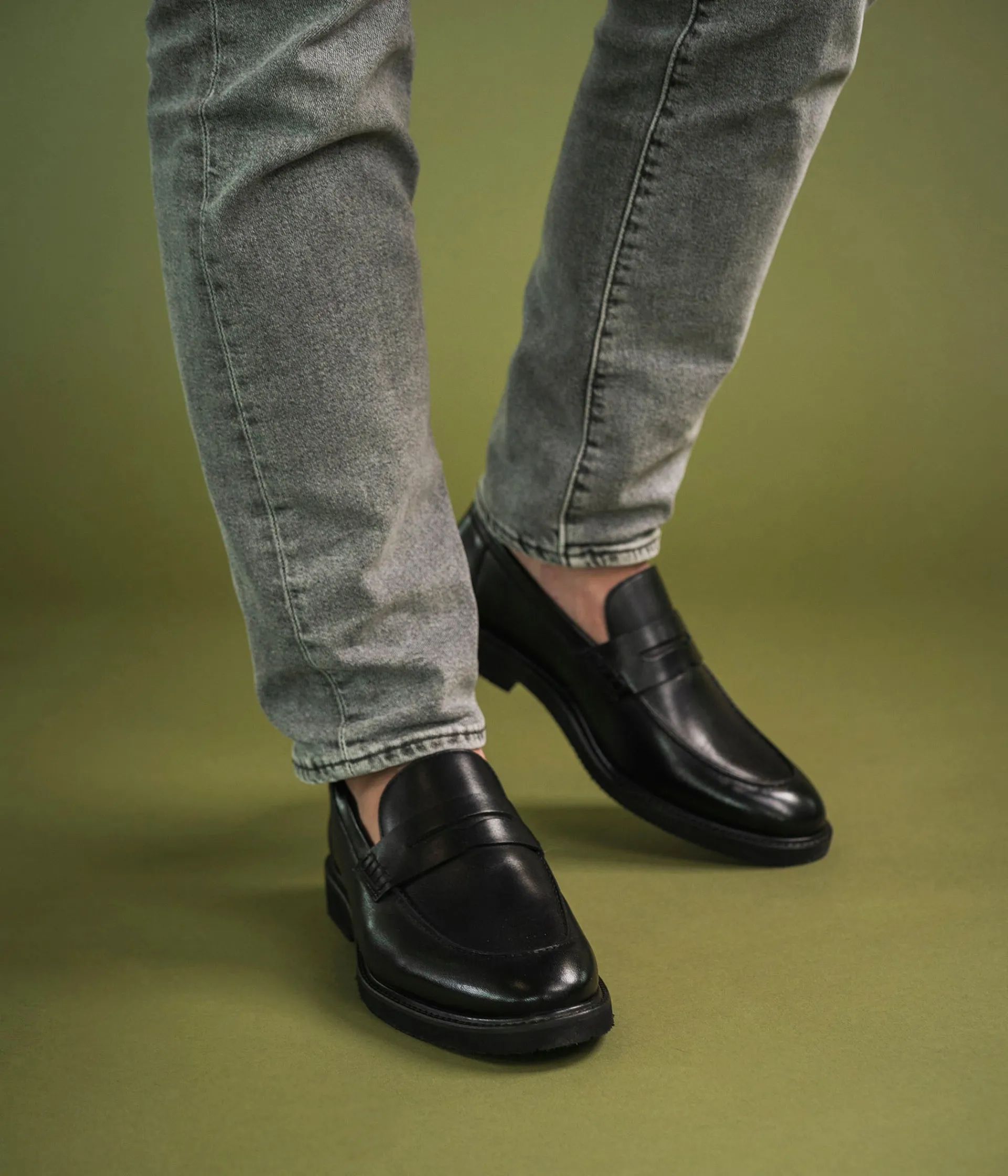 New MOCASSIN OLIVIER Homme Mocassins