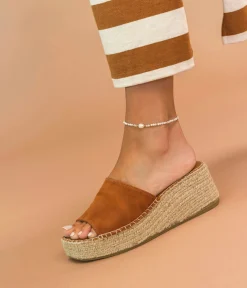 Clearance MULE VIVIANE COGNAC Femme Sandales