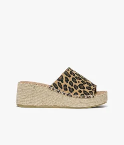 Hot MULE VIVIANE LEOPARD Femme Sandales