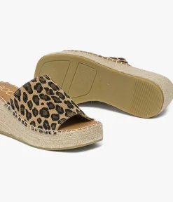 Hot MULE VIVIANE LEOPARD Femme Sandales