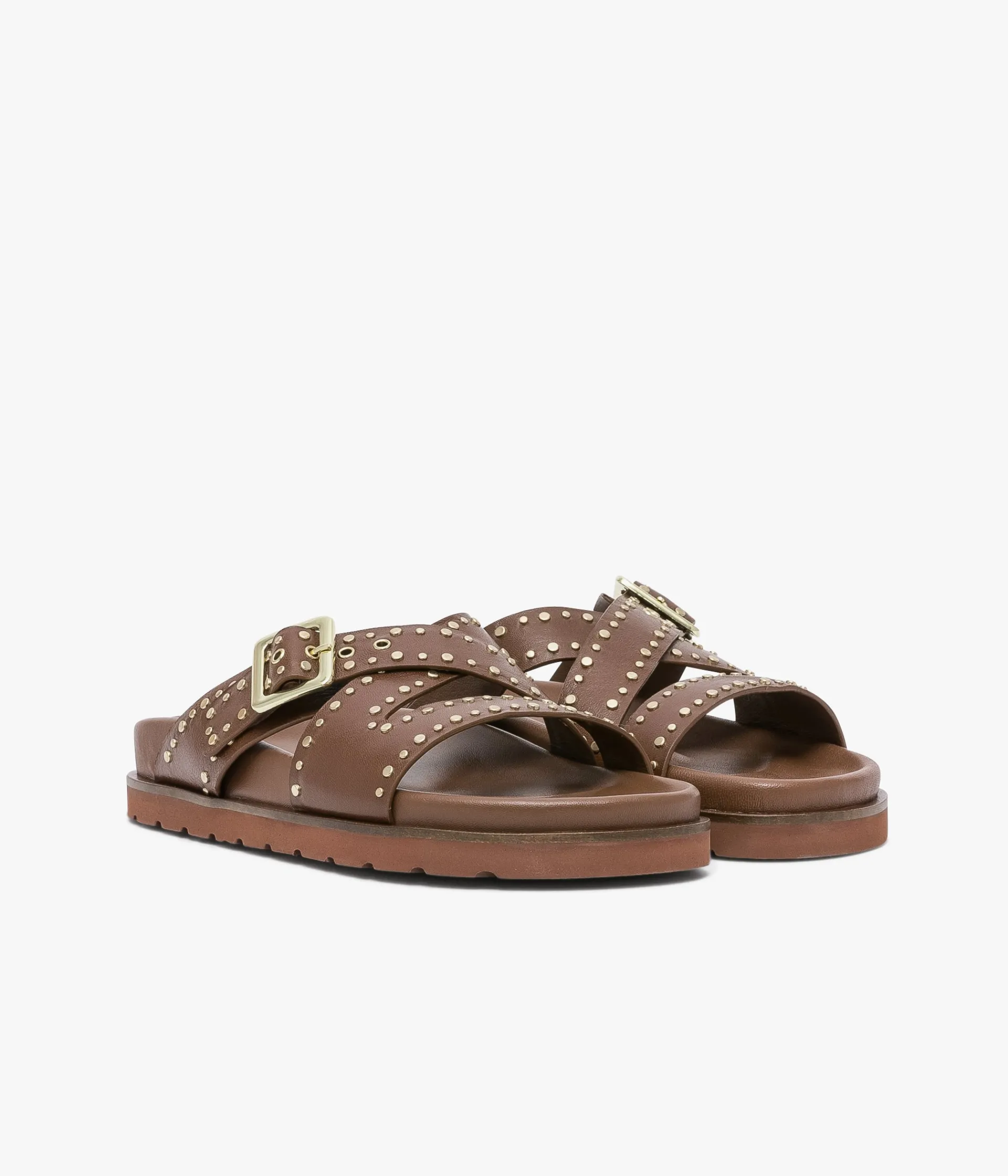 Sale MULE WEST COGNAC Femme Sandales