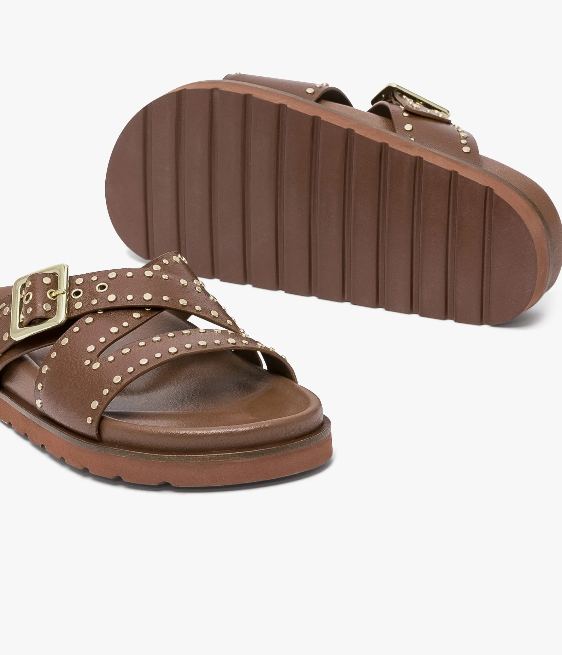 Sale MULE WEST COGNAC Femme Sandales