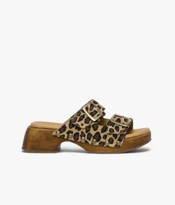 Outlet MULE WONDERFULL LEOPARD Femme Sandales