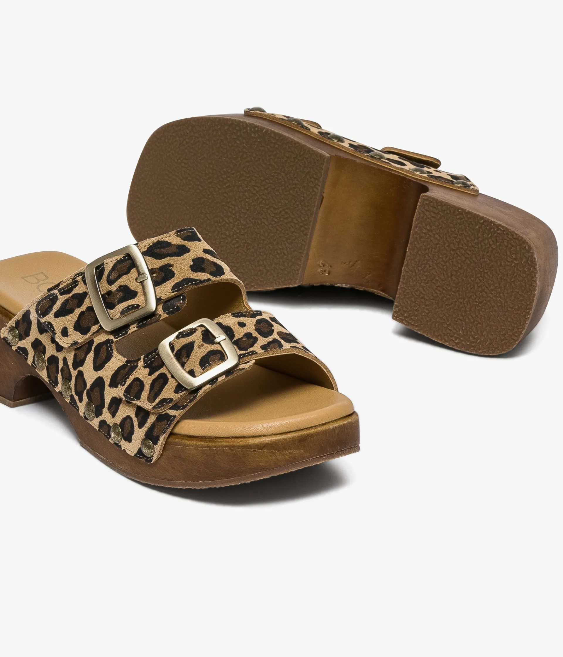 Outlet MULE WONDERFULL LEOPARD Femme Sandales