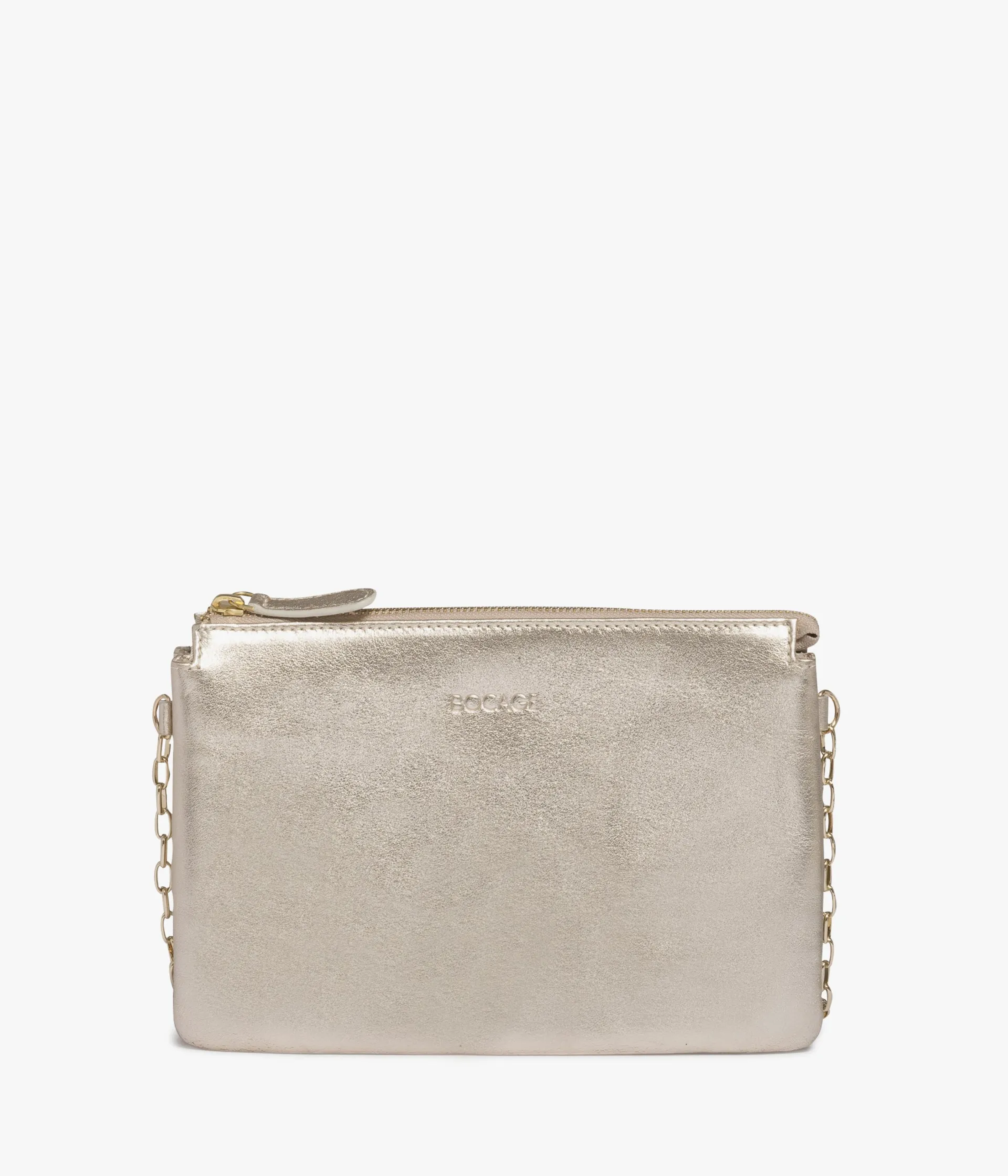 Hot POCHETTE AIMER PLATINE Femme Sacs À Bandoulière