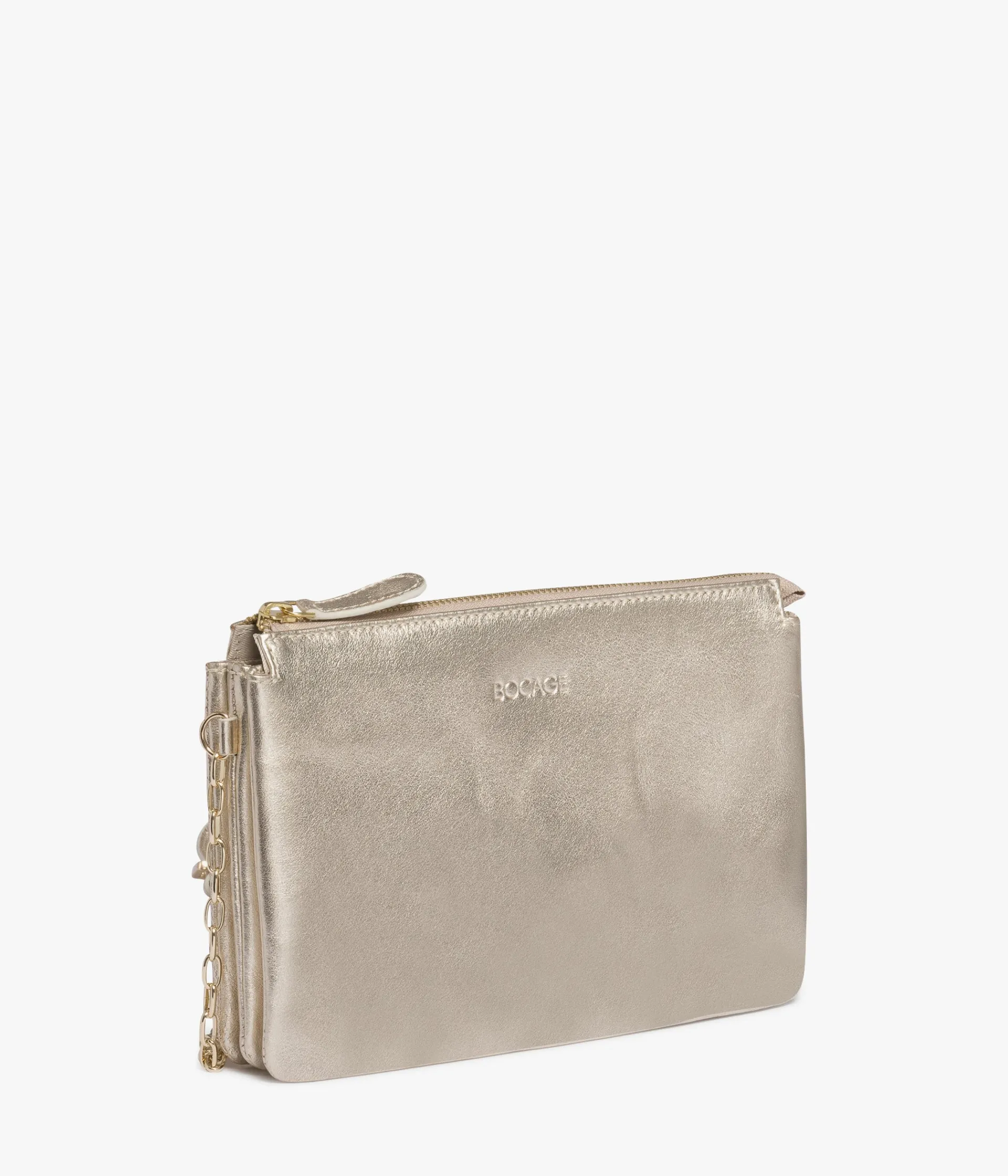Hot POCHETTE AIMER PLATINE Femme Sacs À Bandoulière