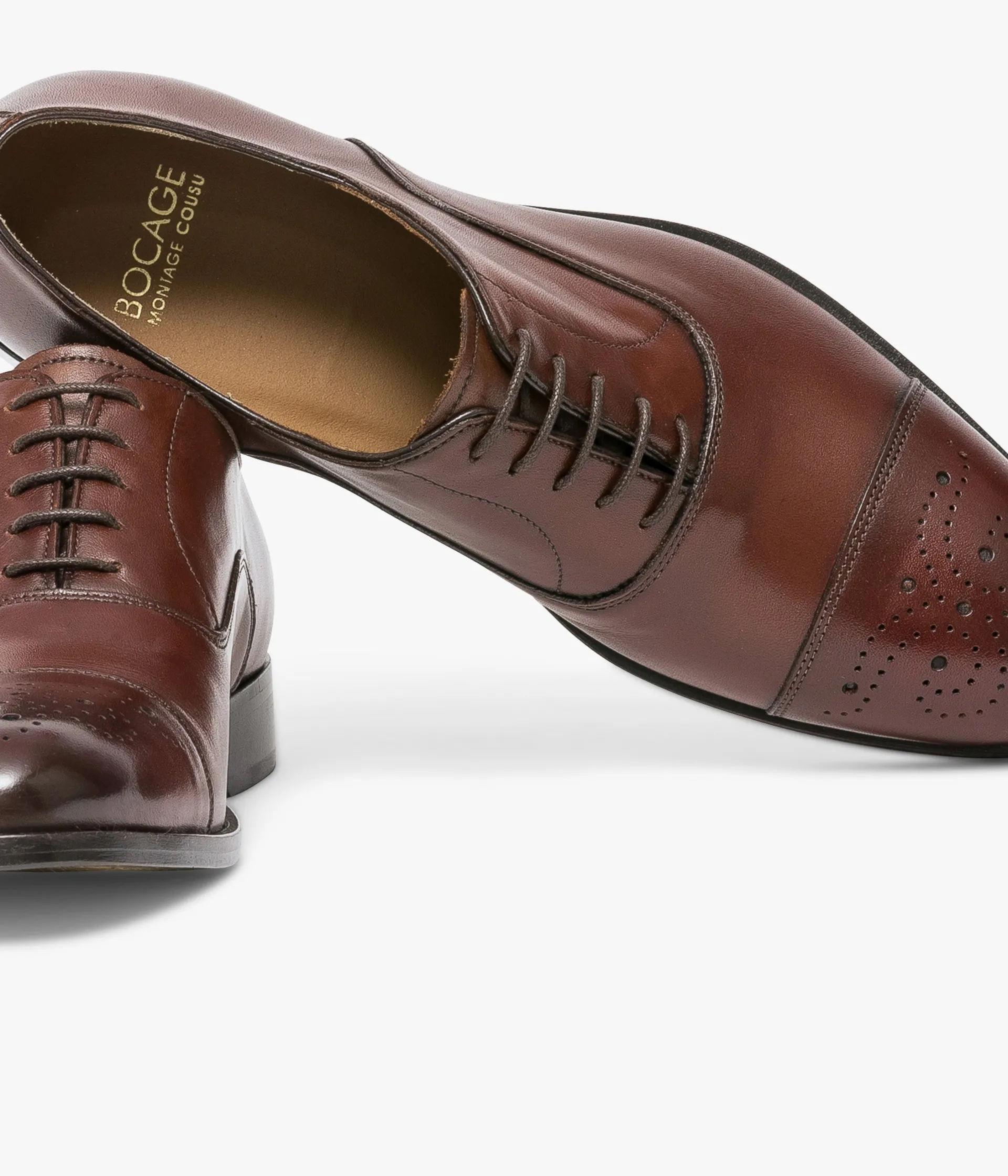New RICHELIEU GATSBY COGNAC Homme Chaussures De Ville