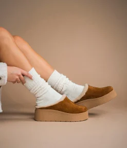 Hot SABOTS ANINA COGNAC Femme Mocassins