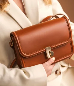 Discount SAC ABBY COGNAC Femme Sacs Porté Épaule|Sacs À Bandoulière