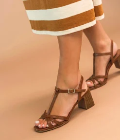 Outlet SANDALE HAROMA COGNAC Femme Sandales