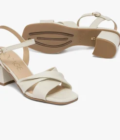 New SANDALE HISTORY ECRU Femme Sandales