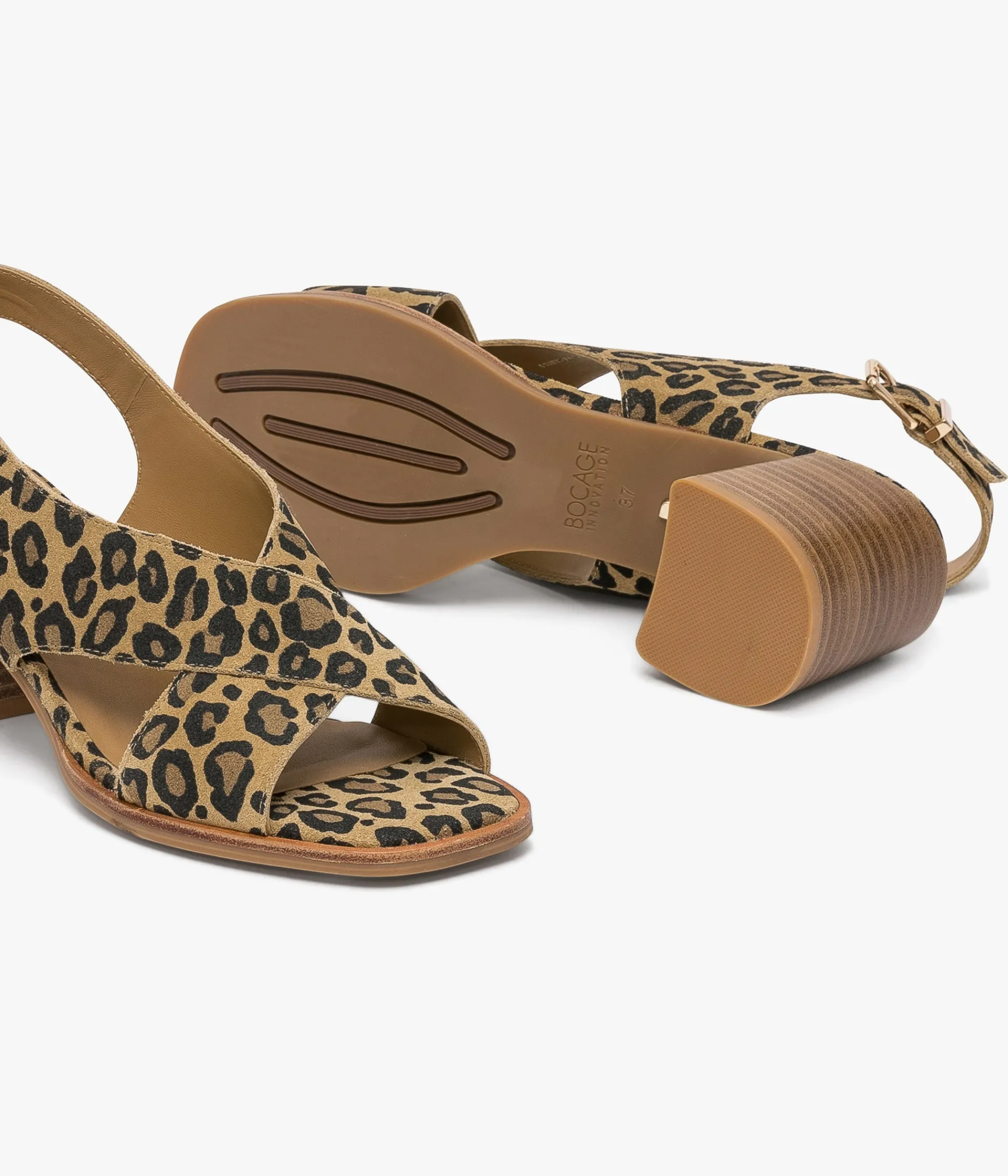 Clearance SANDALE HORSA LEOPARD Femme Sandales