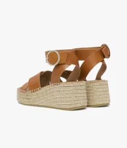 SANDALE HORTENSE COGNAC Femme Sandales