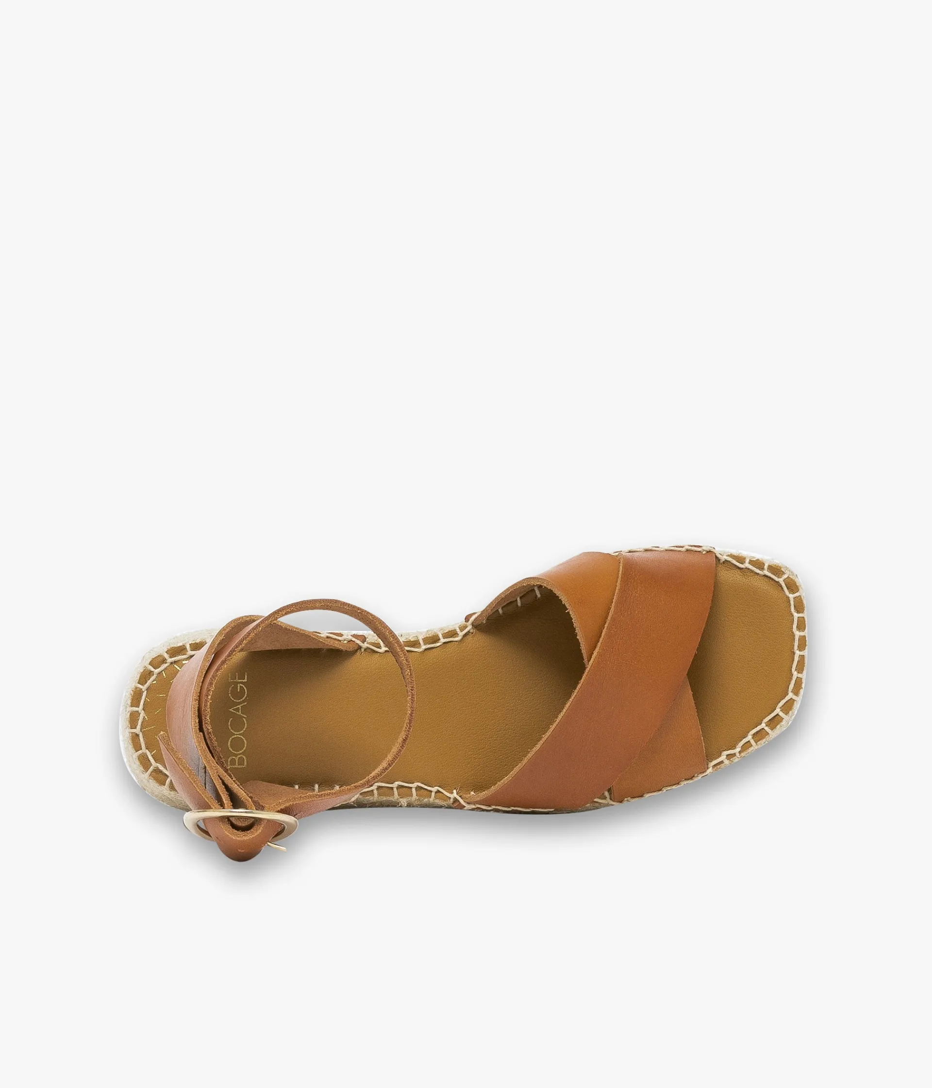 SANDALE HORTENSE COGNAC Femme Sandales