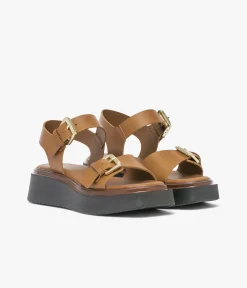 SANDALE JARKARTY COGNAC Femme Sandales