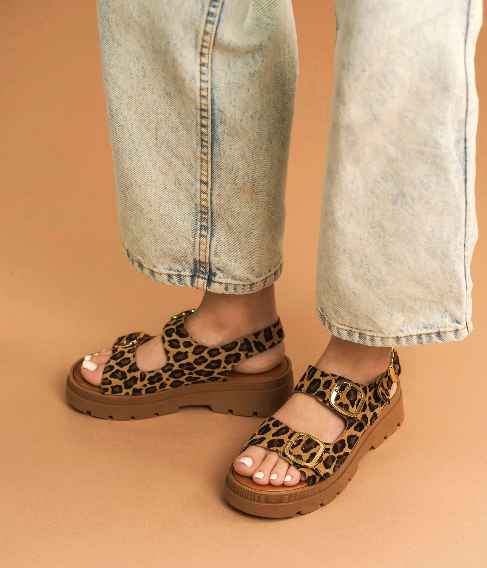 Best SANDALE JULIETA LEOPARD Femme Sandales