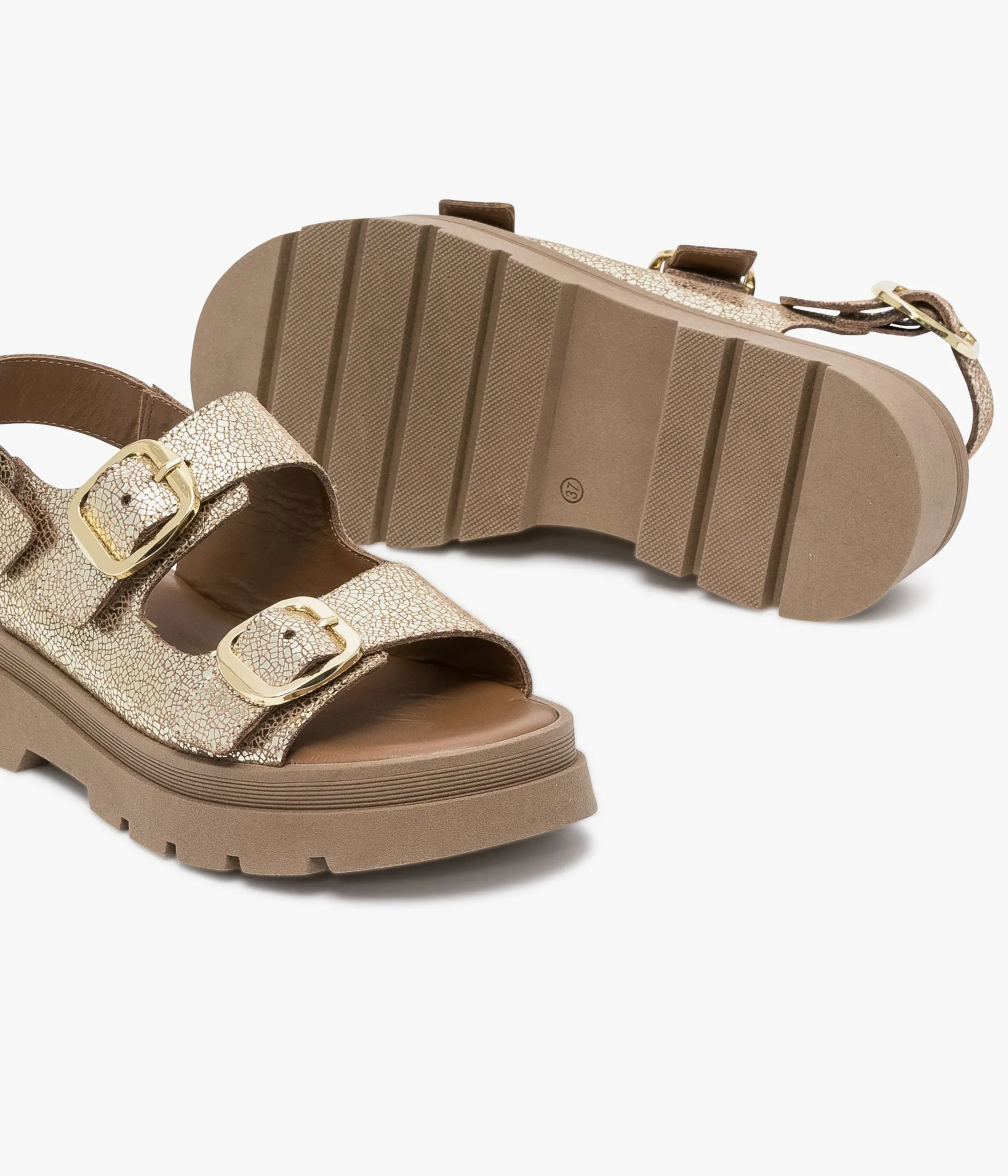 New SANDALE JULIETA PLATINE Femme Sandales