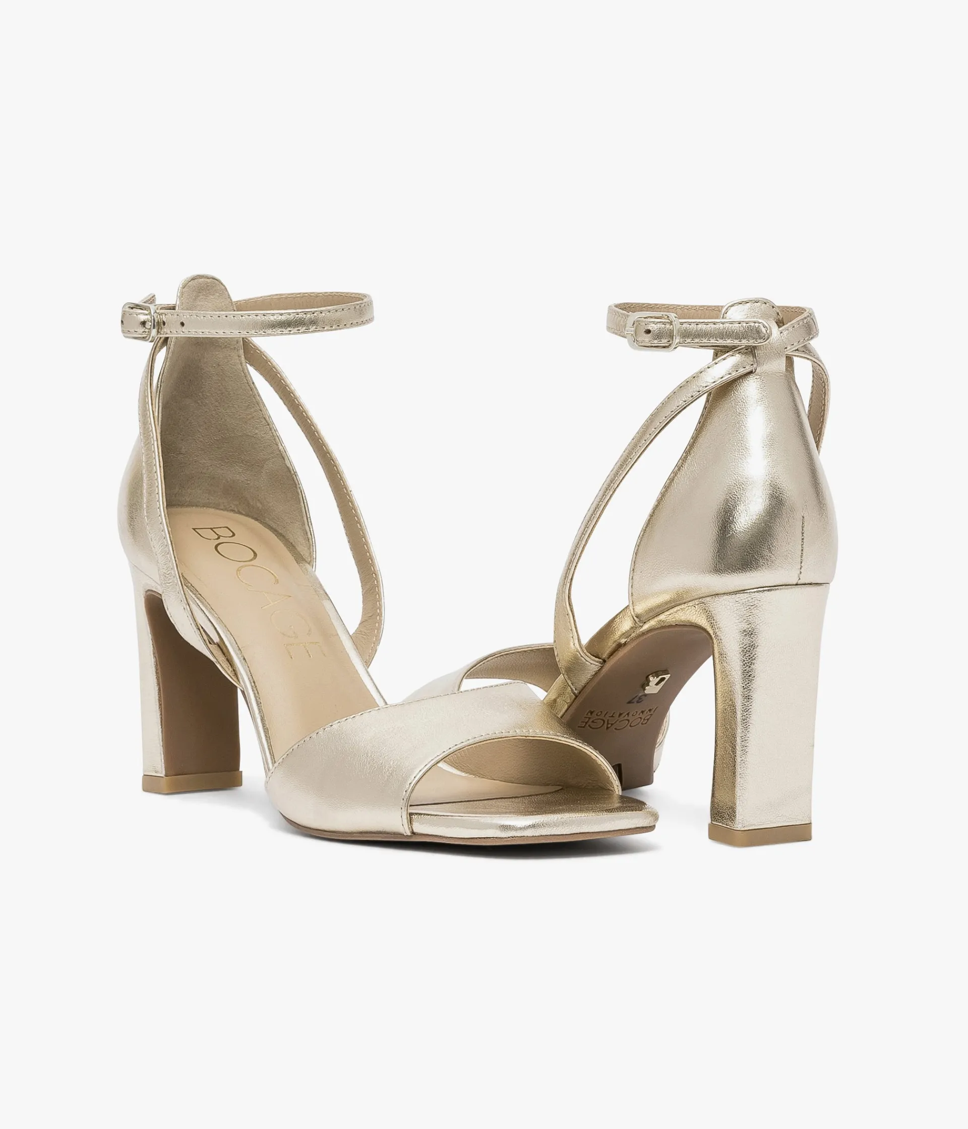 New SANDALE PASCALINE PLATINE Femme Sandales