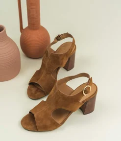 Hot SANDALE PENSEE COGNAC Femme Sandales